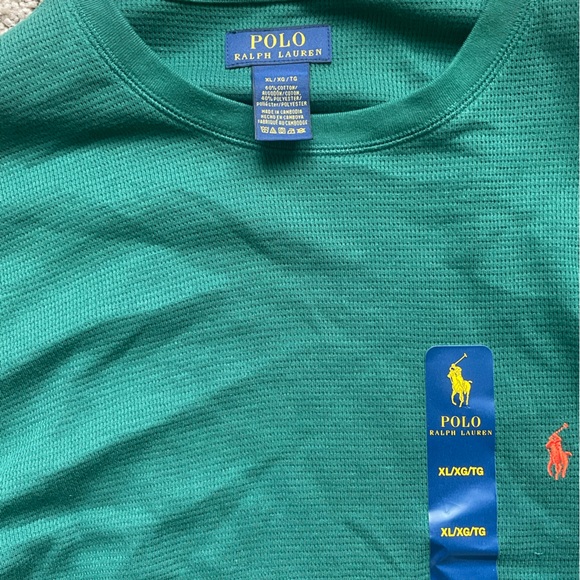 Men’s POLO thermal shirts (Green & Burgundy) - Picture 2 of 3